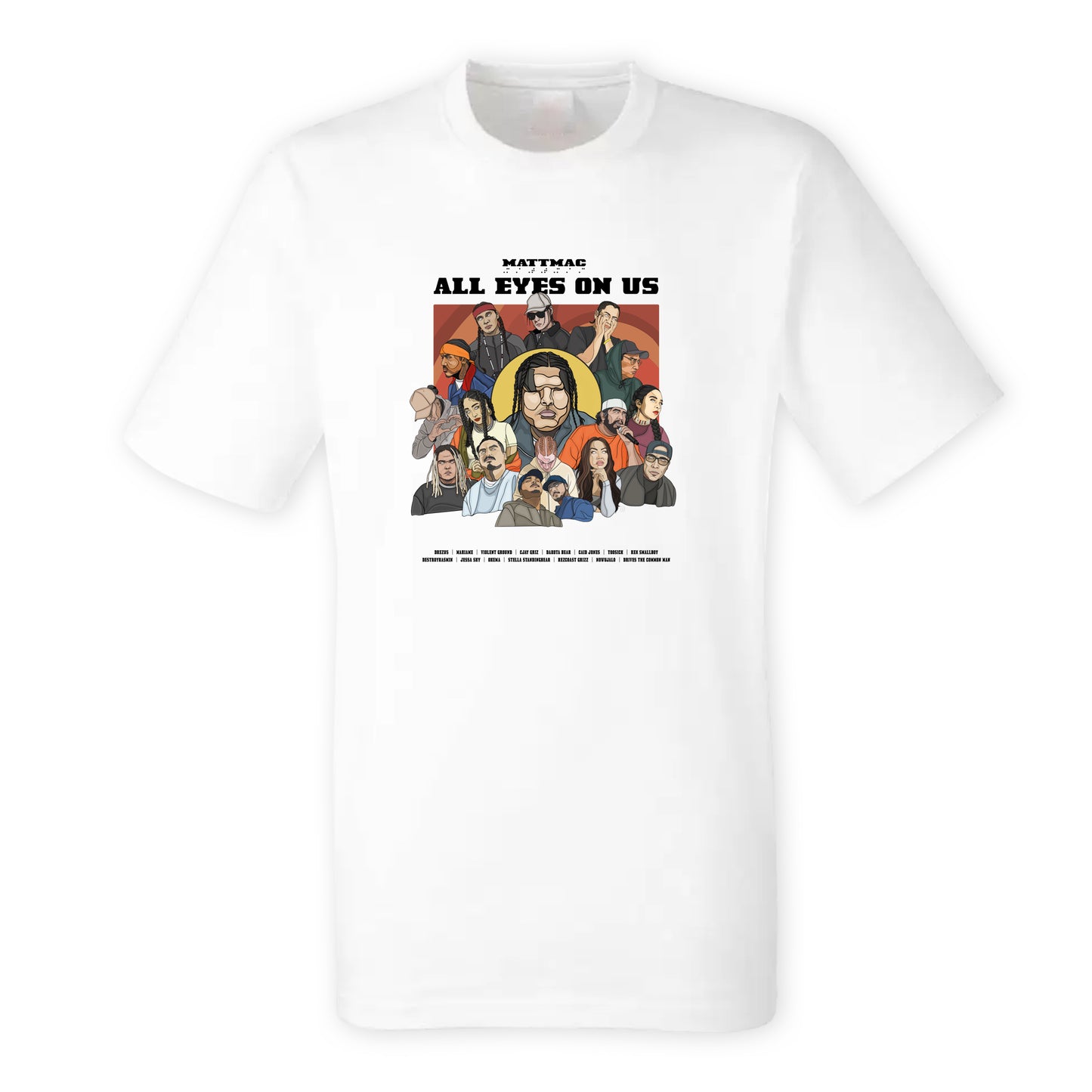 All Eyes On Us - Limited Edition - Black & White Adult Tee